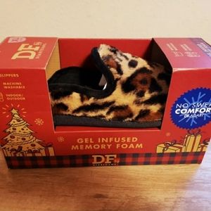 NEW Leopard DearFoam Slippers XL